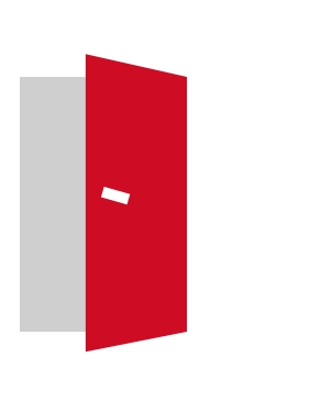 少し開いたドア